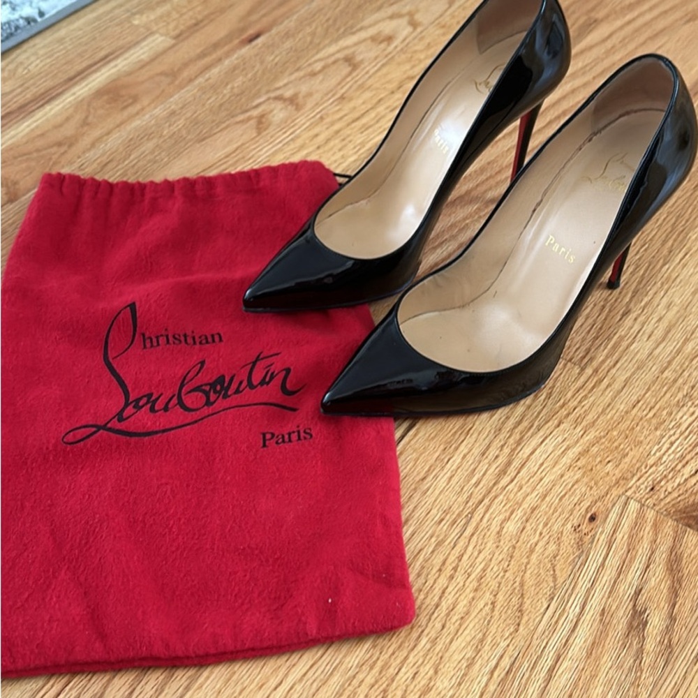 Christian Louboutin Pigalle Follies Pointed Toe Pump 39.5EU/ 9US - Picture 2 of 4